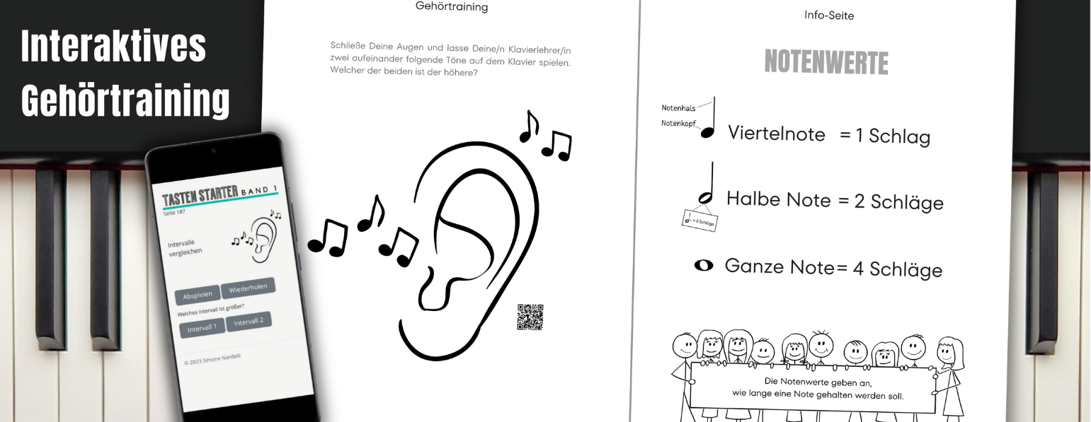 Tasten Starter Theorieuebungen Klavierspieler Klavierunterricht Klavierlehrer Klavier lernen Musiktheorie Notenlesen Takt Rhythmus